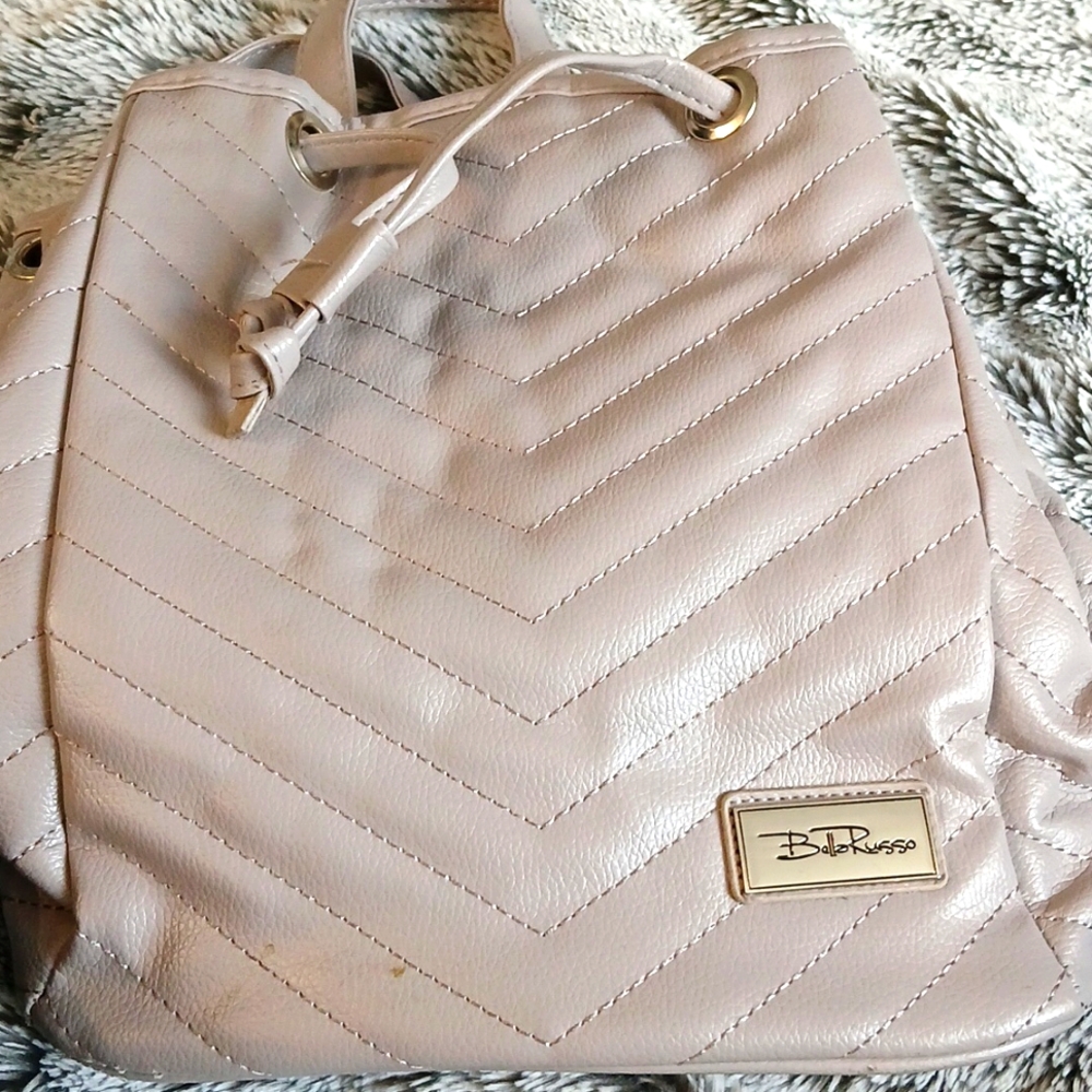 Bella Russo taupe backpack Purse